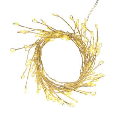 slide 1 of 3, 80ct. Warm White Led Firecracker String Lights On Silver Wire By Ashland, 80 ct