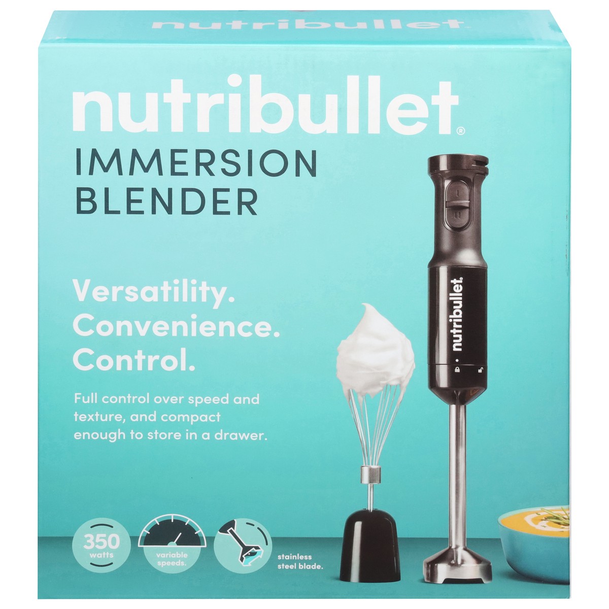 slide 1 of 13, NutriBullet 350 Watts Immersion Blender 1 ea, 1 ct