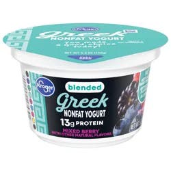 Kroger Mixed Berry Blended Greek Nonfat Yogurt - 5.3 oz