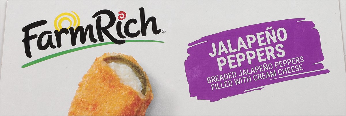 slide 8 of 9, Farm Rich Breaded Jalapeno Peppers Stuffed with 100% Real Cream Cheese, 34 oz, 34 oz