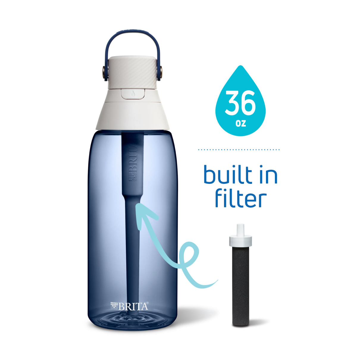 slide 18 of 29, Brita Premium Filtering Water Bottle 1 ea, 1 ct