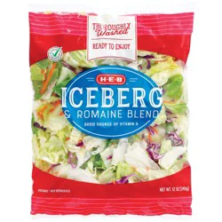 H-E-B Iceberg & Romaine Lettuce Salad Blend