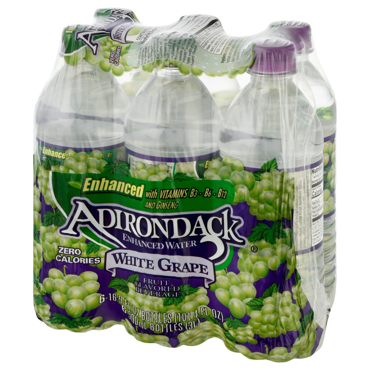 slide 9 of 13, Adirondack Andirondack Flavored Spring Water / White Grape - 6 ct; 16.9 fl oz, 6 ct; 16.9 fl oz