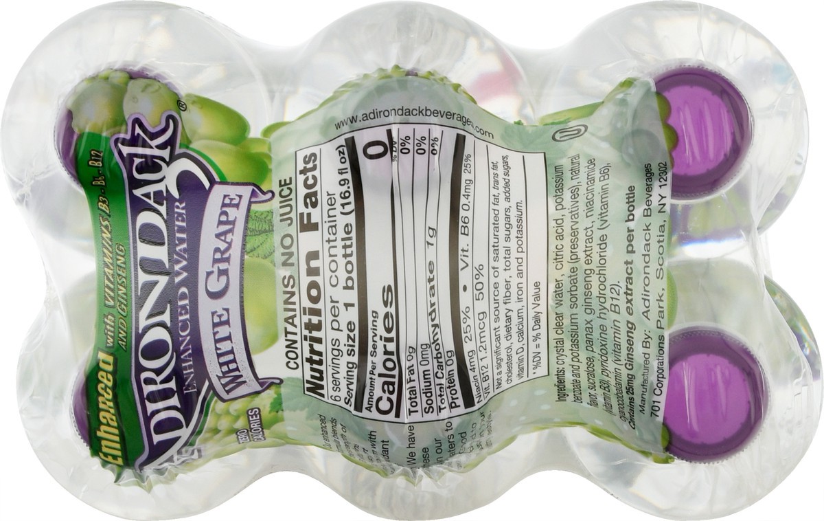 slide 3 of 13, Adirondack Andirondack Flavored Spring Water / White Grape - 6 ct; 16.9 fl oz, 6 ct; 16.9 fl oz