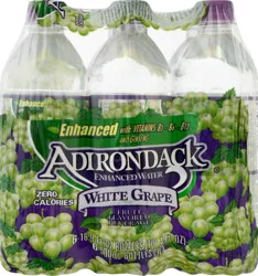 Adirondack Andirondack Flavored Spring Water / White Grape - 6 ct; 16.9 fl oz