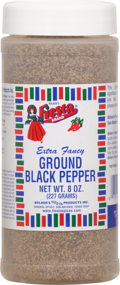slide 2 of 10, Fiesta Bolners Fiesta Medium Ground Black Pepper, 8 oz