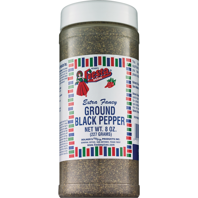 slide 1 of 1, Bolner's Fiesta Medium Ground Black Pepper, 8 oz