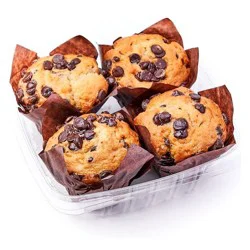 Market District Chocolate Chip Muffin, 4 Count
