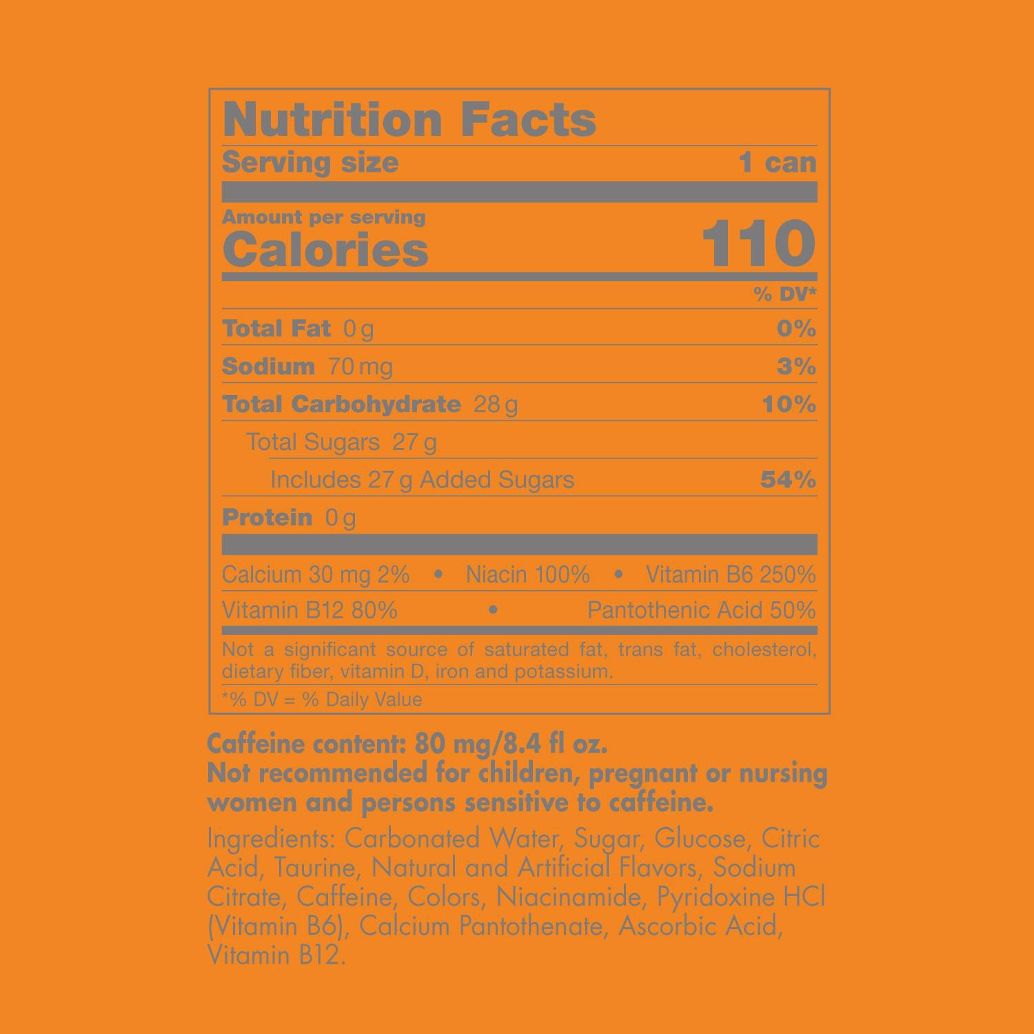 slide 2 of 2, Red Bull Orange Edition Tangerine Energy Drink, 4 ct; 8.4 fl oz