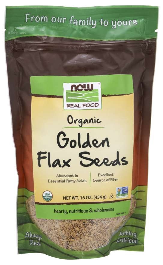 slide 1 of 1, Now Foods Golden Flax Seeds, Organic, 16 oz