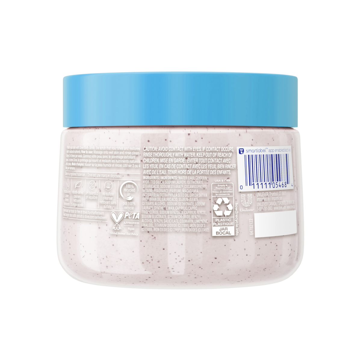 slide 5 of 21, Dove Scrub Macadamia Rice Milk 425 Gr - 425 GR, 425 gram