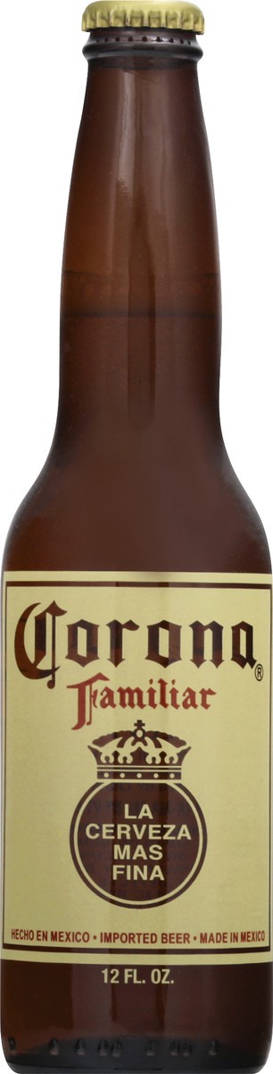 slide 6 of 6, Corona Familiar Mexican Lager Import Beer, 12 fl oz Bottle, 4.8% ABV, 12 fl oz