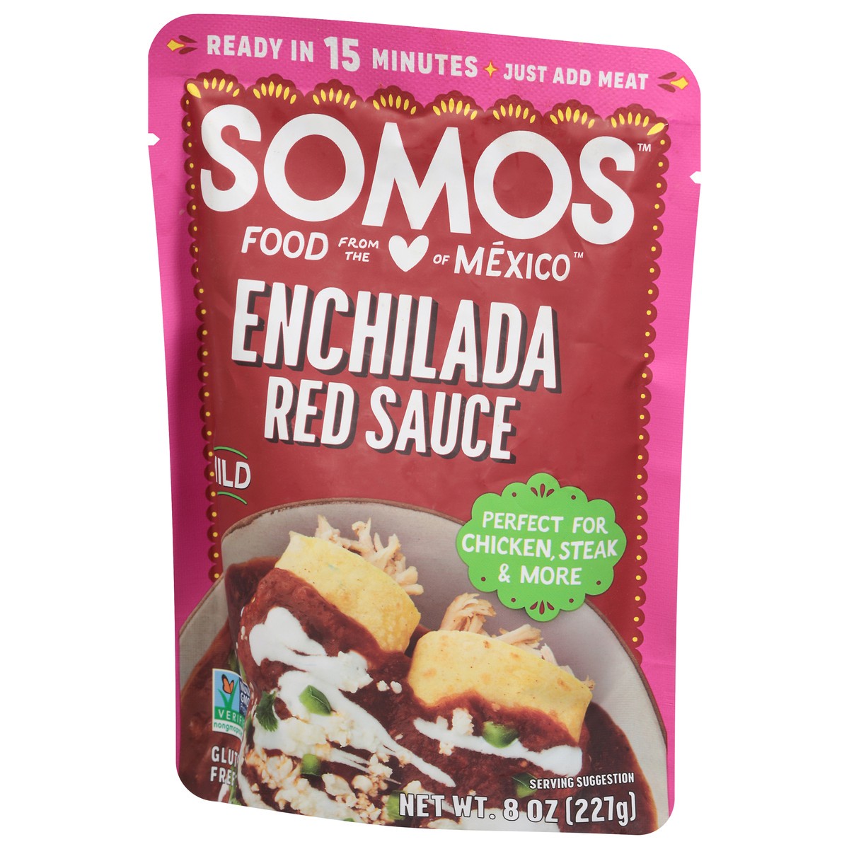 slide 9 of 14, Somos Enchilada Mild Red Sauce 8 oz, 8 oz