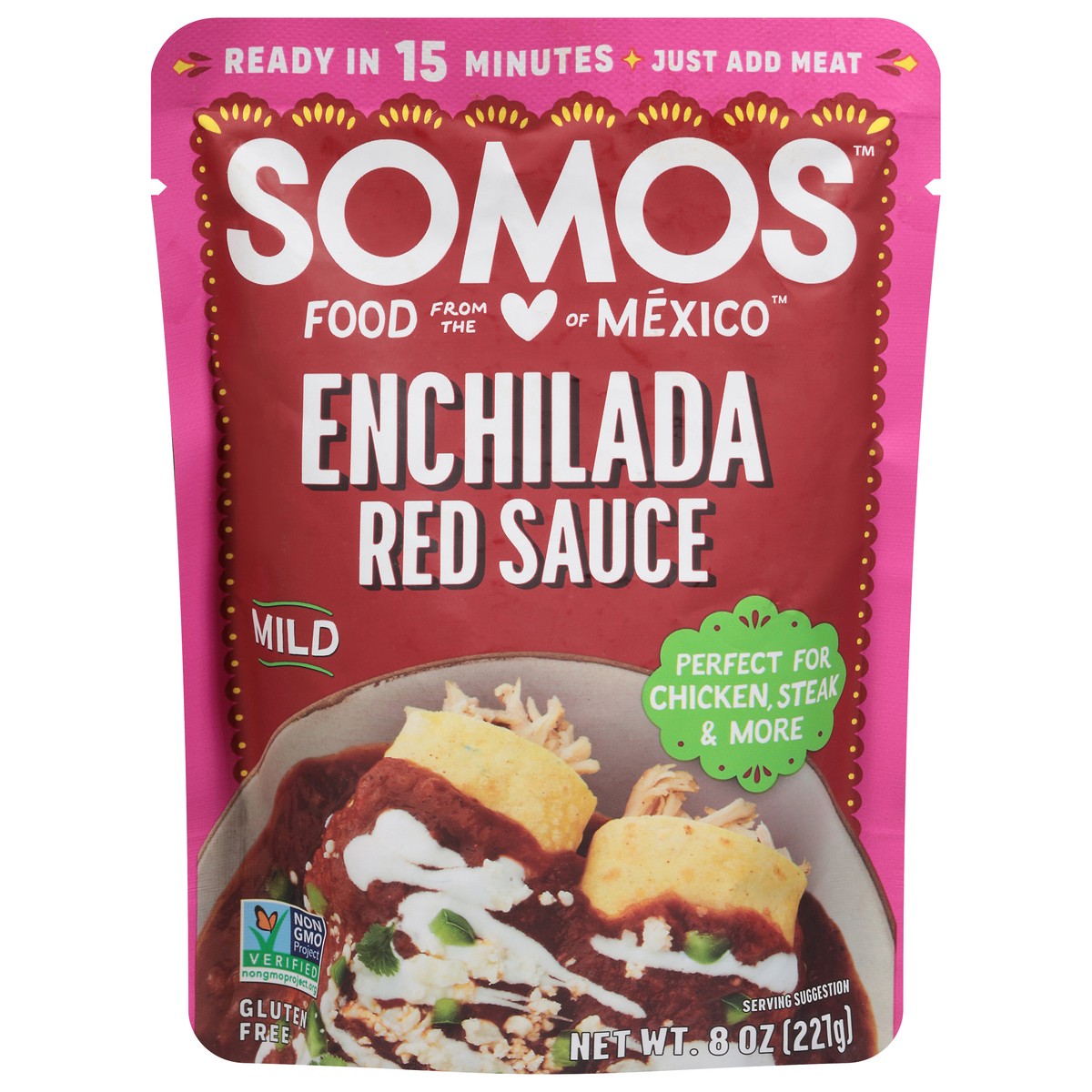 slide 12 of 14, Somos Enchilada Mild Red Sauce 8 oz, 8 oz
