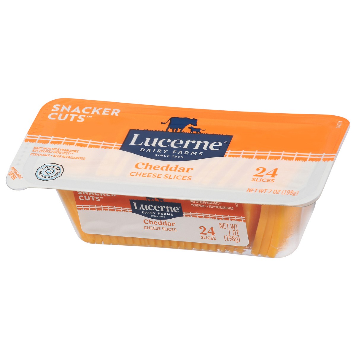 slide 4 of 4, Lucerne Cheddar Snacker Cuts Sliced Cheese 7 Oz - 7 OZ, 7 oz