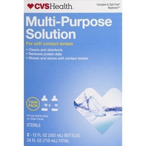 slide 1 of 1, CVS Health Multi-Purpose Solution Twin Pack, 1 ct