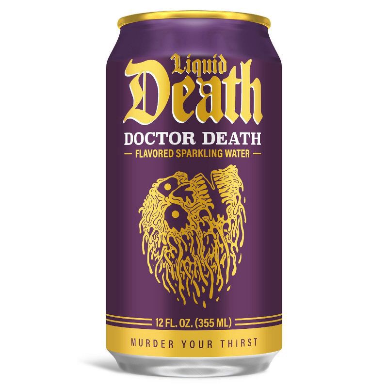 slide 6 of 6, Liquid Death Doctor Death - 12 fl oz, 12 fl oz