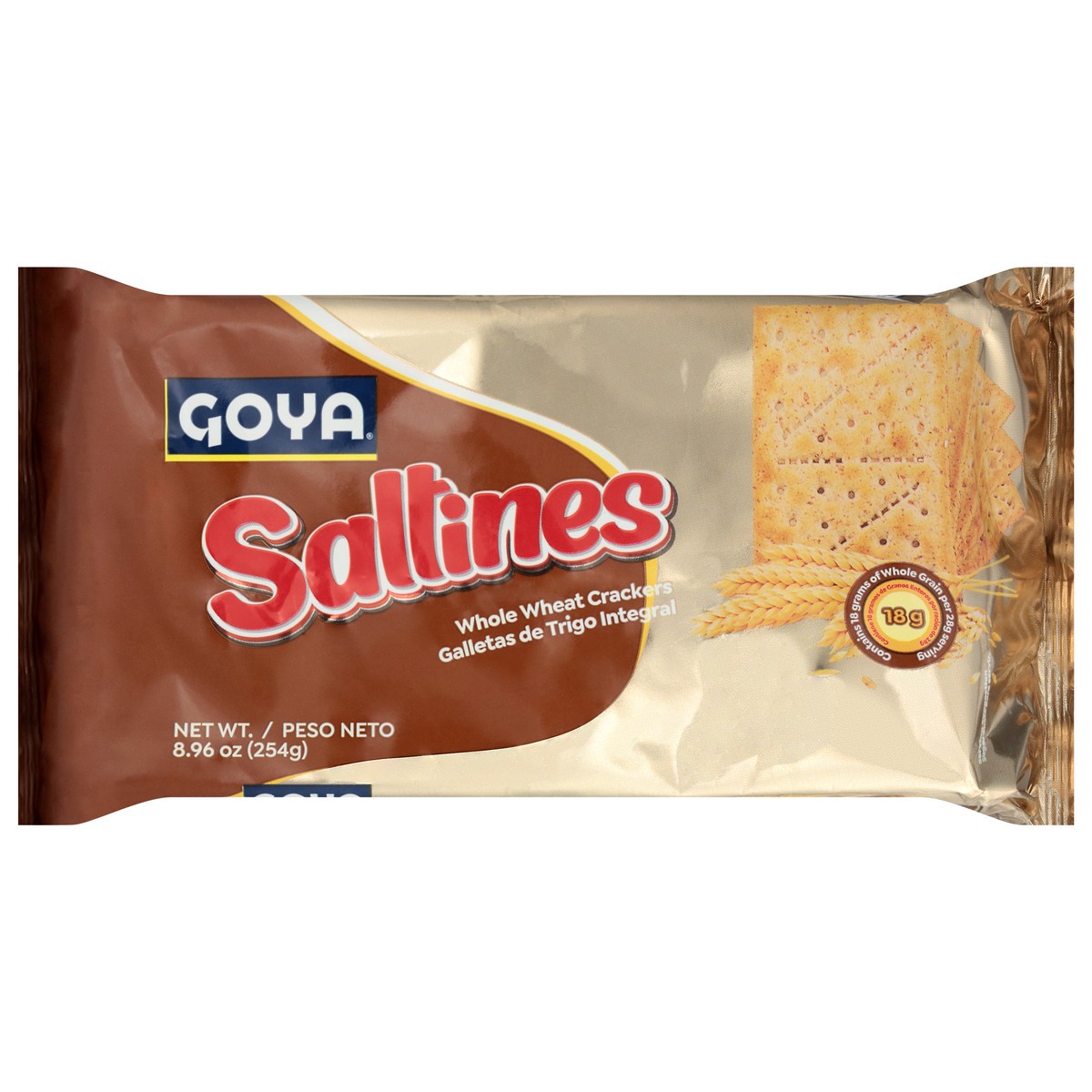 slide 1 of 14, Goya Saltines Whole Wheat Crackers 8.96 oz, 8.96 oz