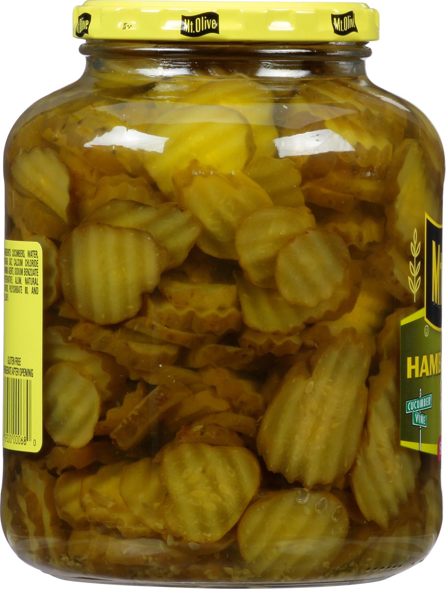 slide 9 of 9, Mt. Olive Hamburger Dill Chips Pickles 46 fl oz Jar, 46 fl oz