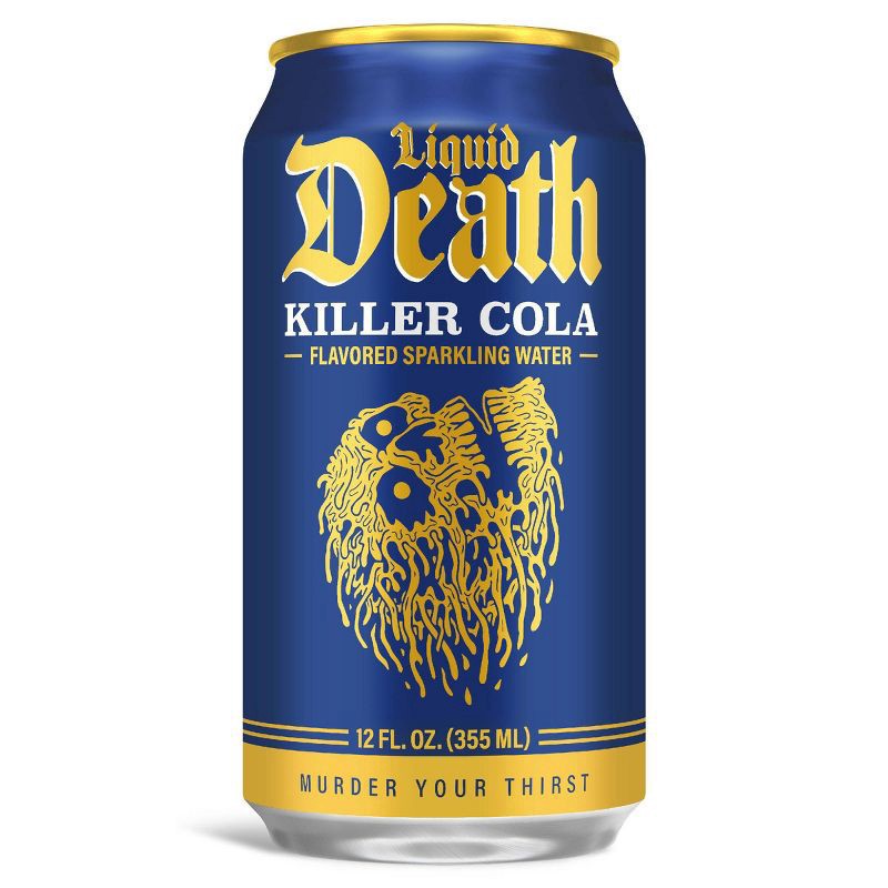 slide 4 of 6, Liquid Death Killer Cola 6-12fz - 6-12 FZ, 6 ct; 12 fl oz