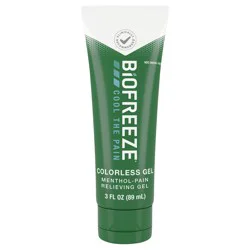 Biofreeze Menthol Pain Relieving Gel Colorless Gel 3 FL OZ Tube For Pain Relief Associated With Sore Muscles, Arthritis, Simple Backaches, And Joint Pain (Packaging May Vary)