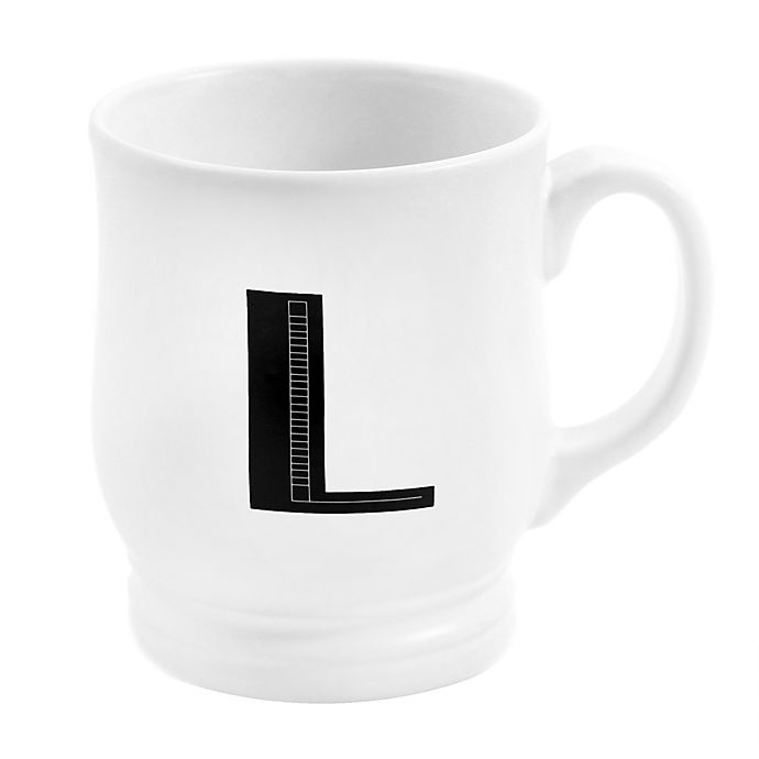 slide 1 of 1, Gibson Overseas Monogrammed Letter L'' Decal Mug'', 1 ct