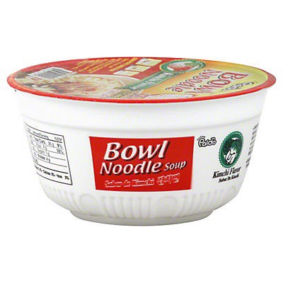 slide 1 of 9, Paldo Instant Kimchi Flavor Noodle Soup Bowl, 3.03 oz