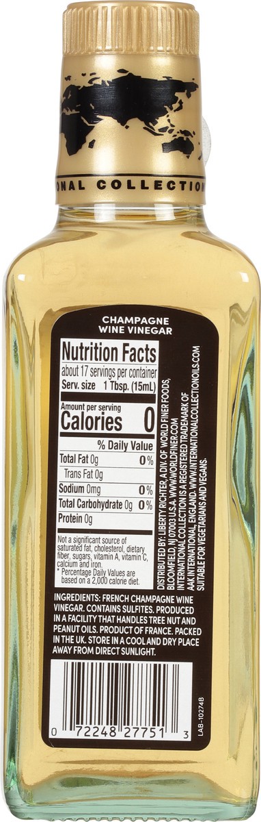 slide 7 of 11, International Collection Champagne Wine Vinegar 8.45 fl oz, 8.45 fl oz