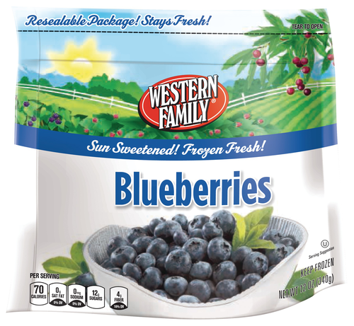 slide 1 of 1, Western Family Blueberry, 12 oz