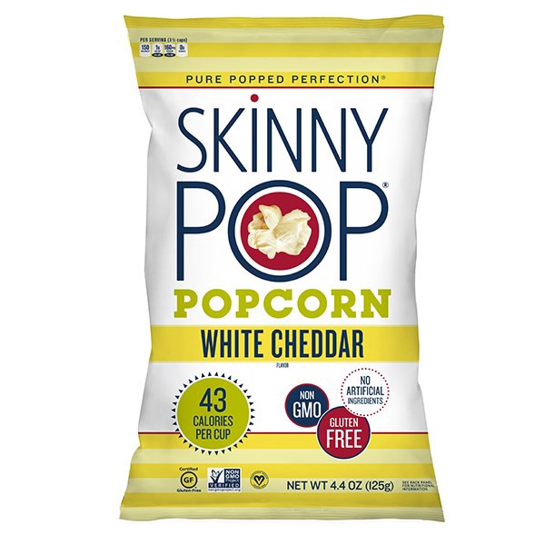slide 1 of 13, SkinnyPop Dairy Free White Cheddar Popcorn 4.4oz, 4.4 oz