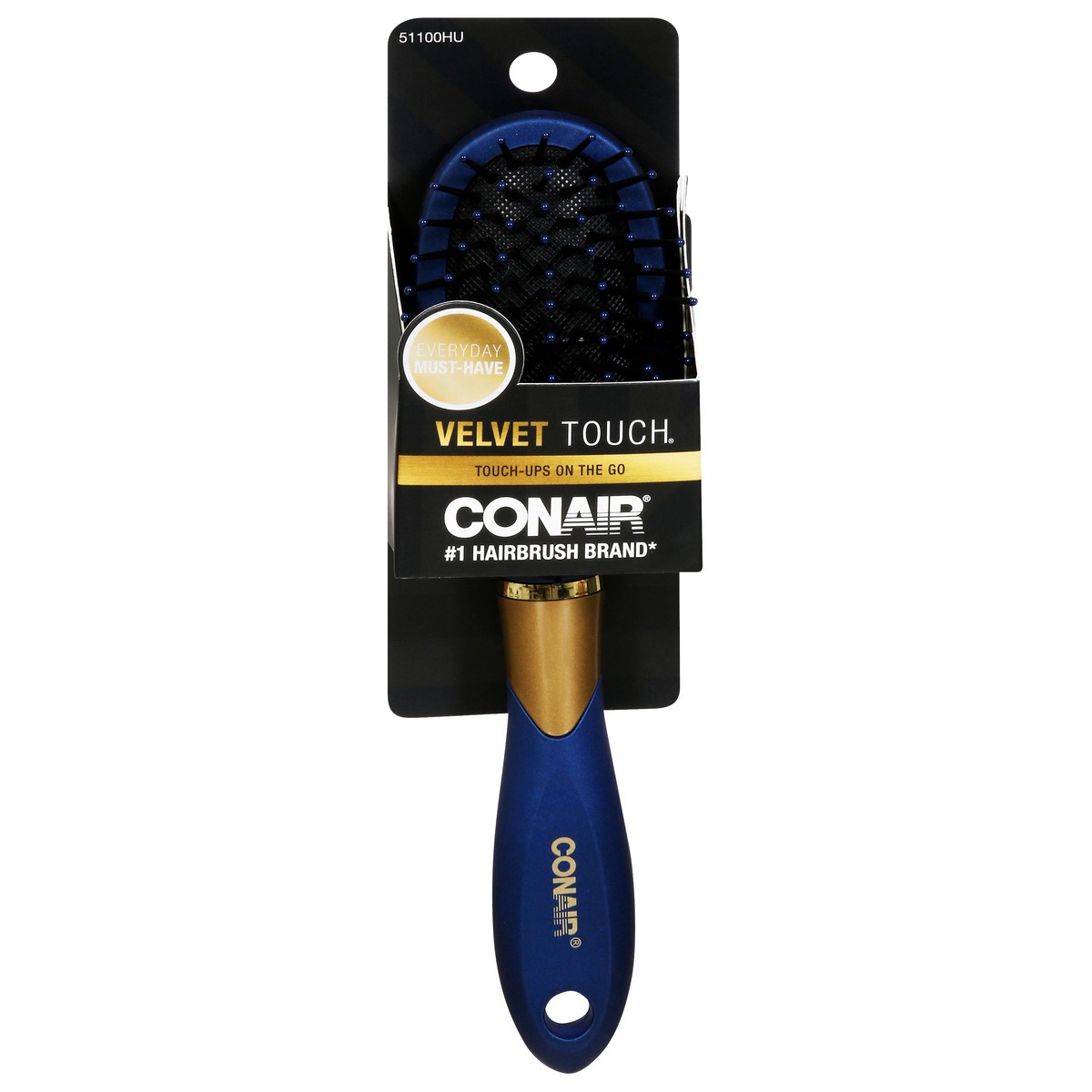 slide 9 of 12, Conair Velvet Touch Hair Brush 1 ea, 1 ct