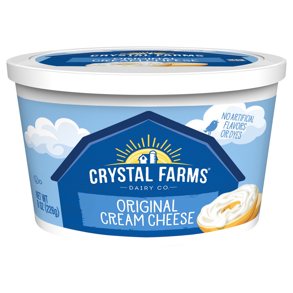 slide 1 of 2, Crystal Farms Original Soft Cream Cheese, 8 oz