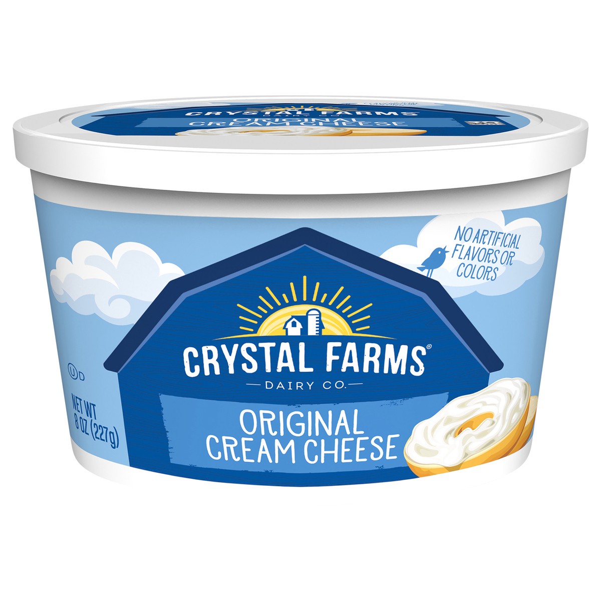 slide 1 of 2, Crystal Farms Original Soft Cream Cheese, 8 oz