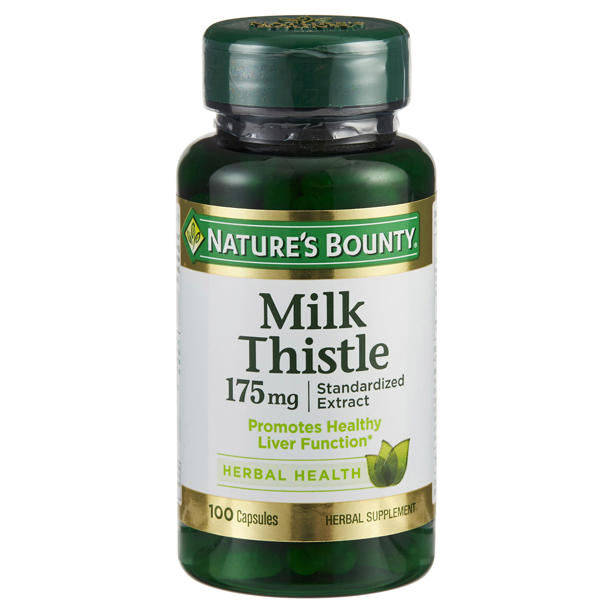 slide 1 of 1, Nature's Bounty Milk Thistle Natural Supplement Capsules, 100 ct