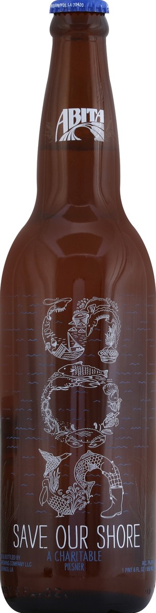 slide 1 of 4, Abita Save Our Shore Pilsner Bottle, 22 oz