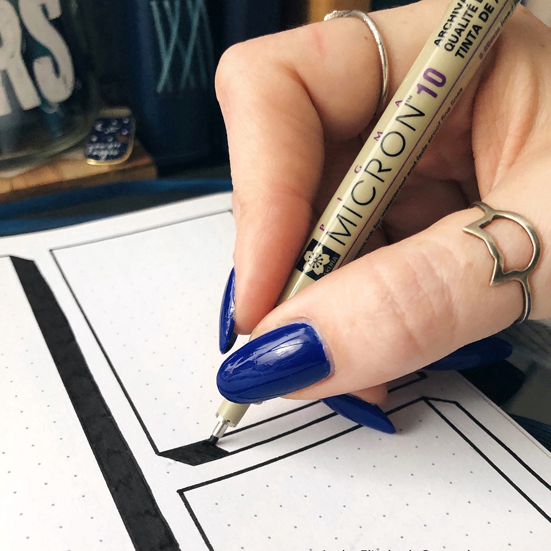 slide 5 of 5, Sakura Pigma Micron Fine Line Black 3 Piece Pen Set, 3 ct