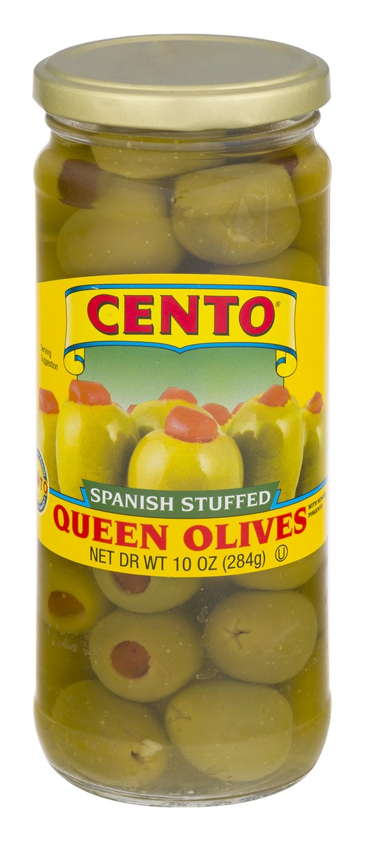 slide 1 of 1, Cento Spanish Stuffed Queen Olives, 10 oz