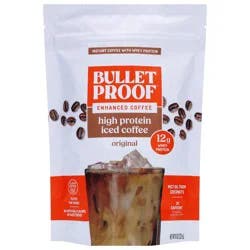 Bulletproof High Protein Iced Coffee Original Instant Coffee With Whey Protein 8 Oz