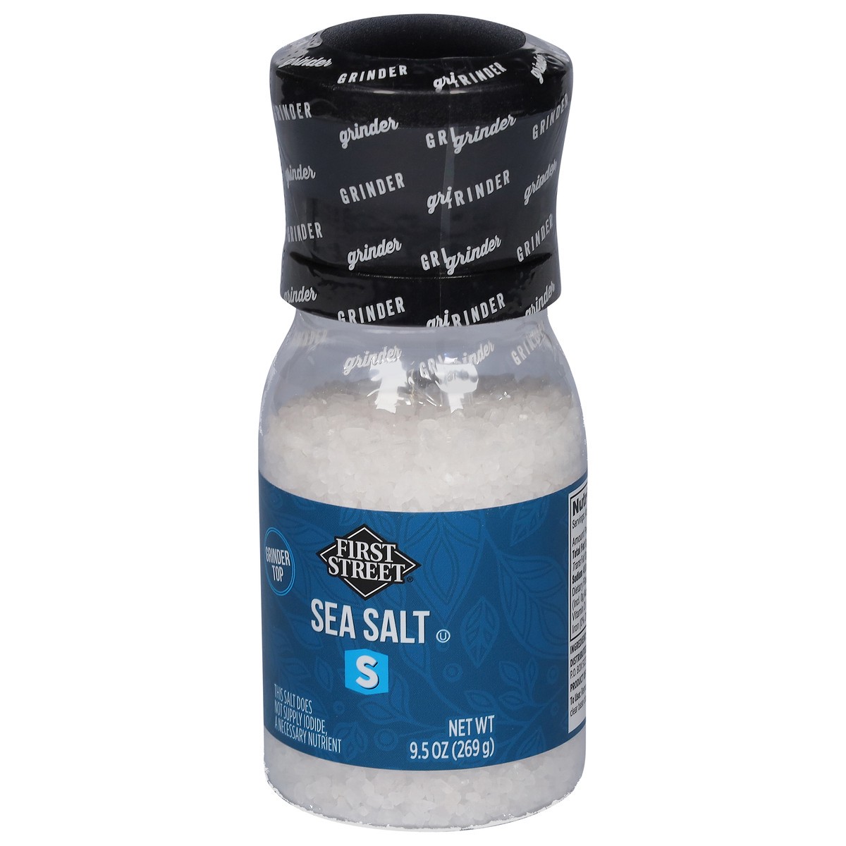 slide 13 of 13, First Street Sea Salt Grinder, 9.5 oz