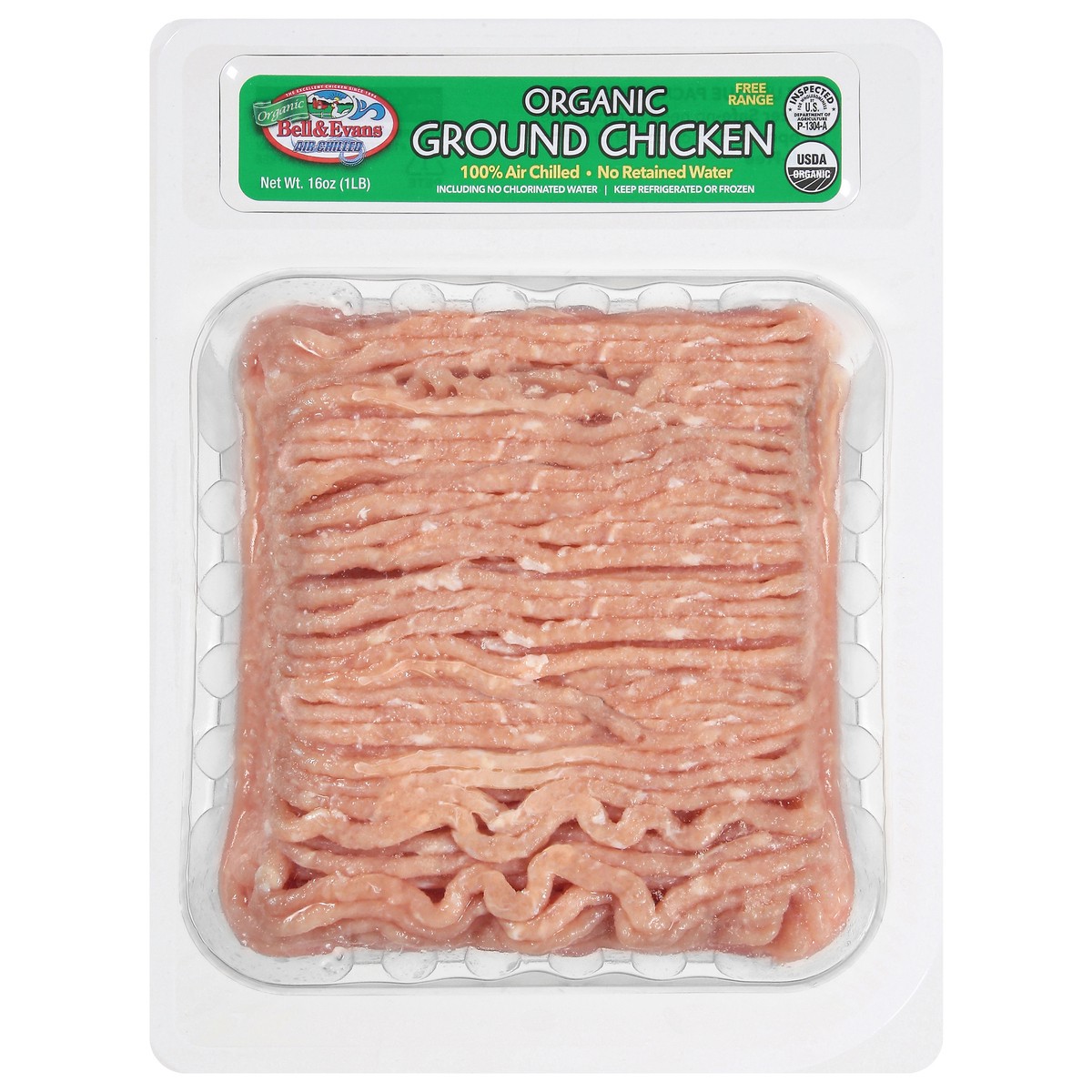slide 11 of 14, Bell & Evans Organic Ground Chicken, 16 oz