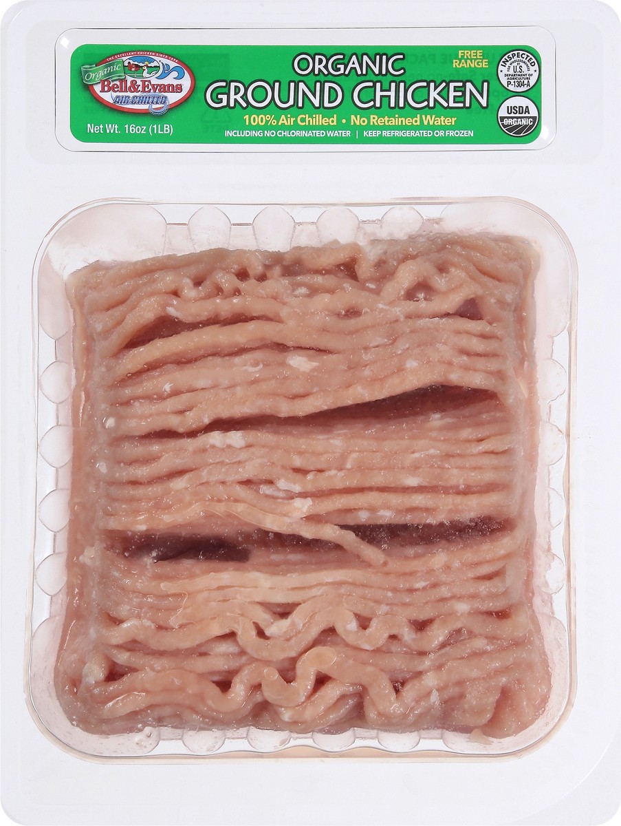 slide 14 of 14, Bell & Evans Organic Ground Chicken, 16 oz