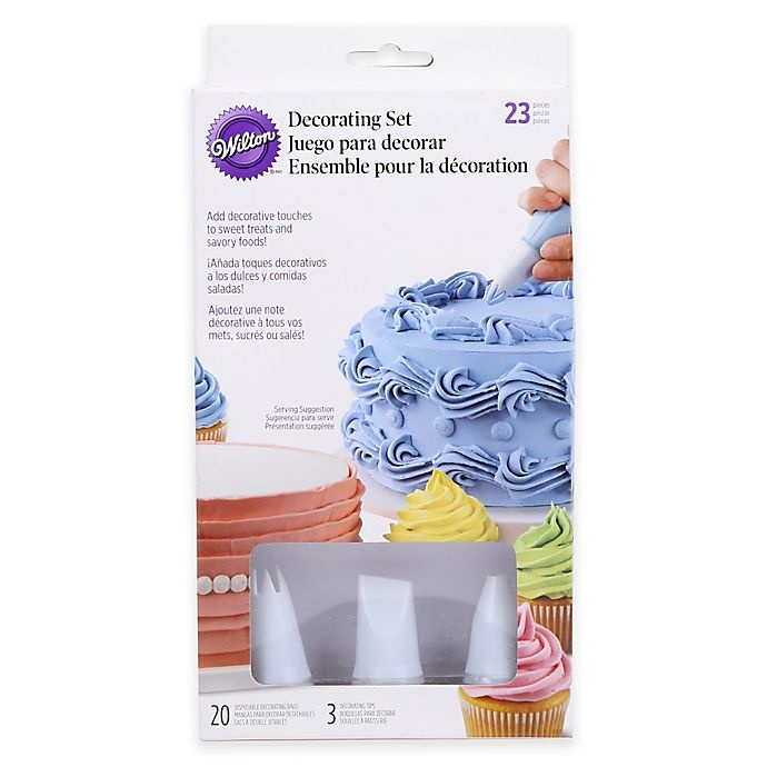 slide 1 of 1, Wilton Disposable Bags and Tips Decorator Set, 1 ct