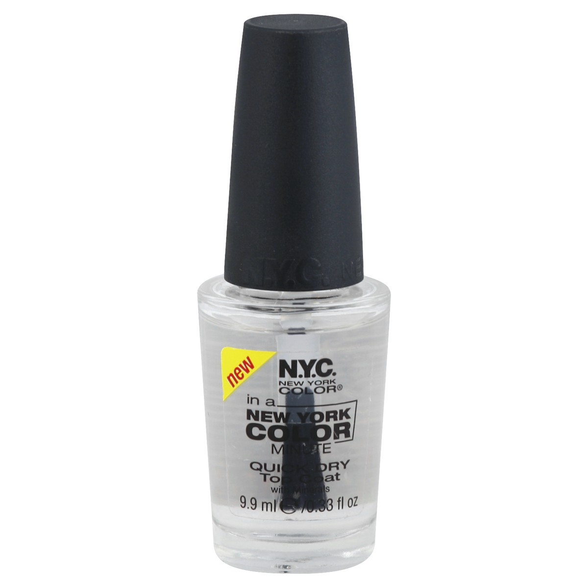 slide 2 of 3, NYC Top Coat 0.33 oz, 0.33 oz