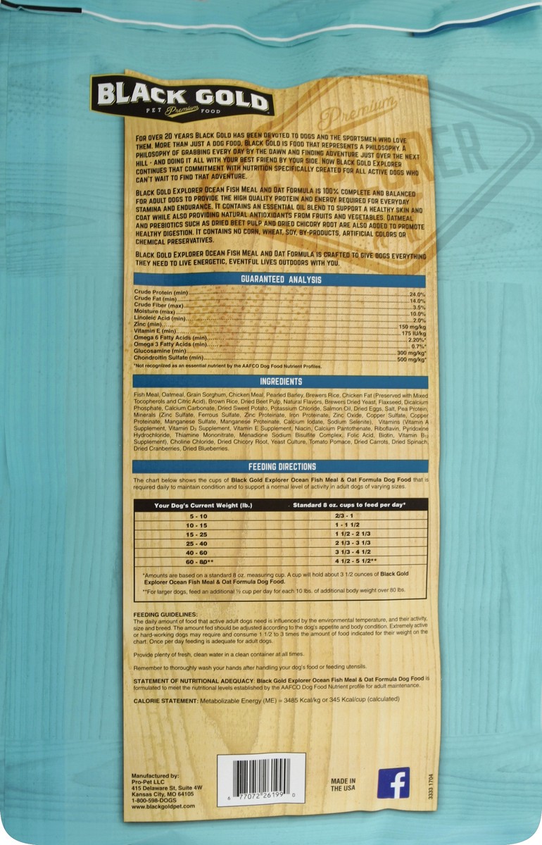 slide 6 of 8, Black Gold Dog Food 40 lb, 40 lb