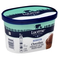 slide 1 of 1, Lucerne Dairy Farms Yogurt Frozen Fat Free Chocolate, 