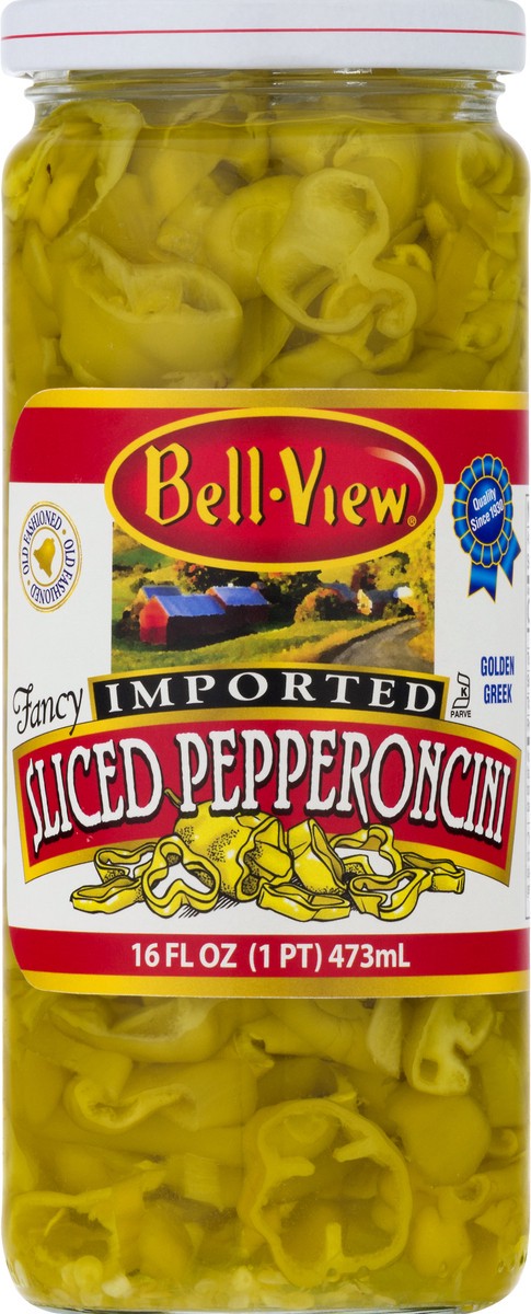 slide 8 of 13, Bell-View Sliced Golden Greek Pepperoncini 16 oz, 16 oz