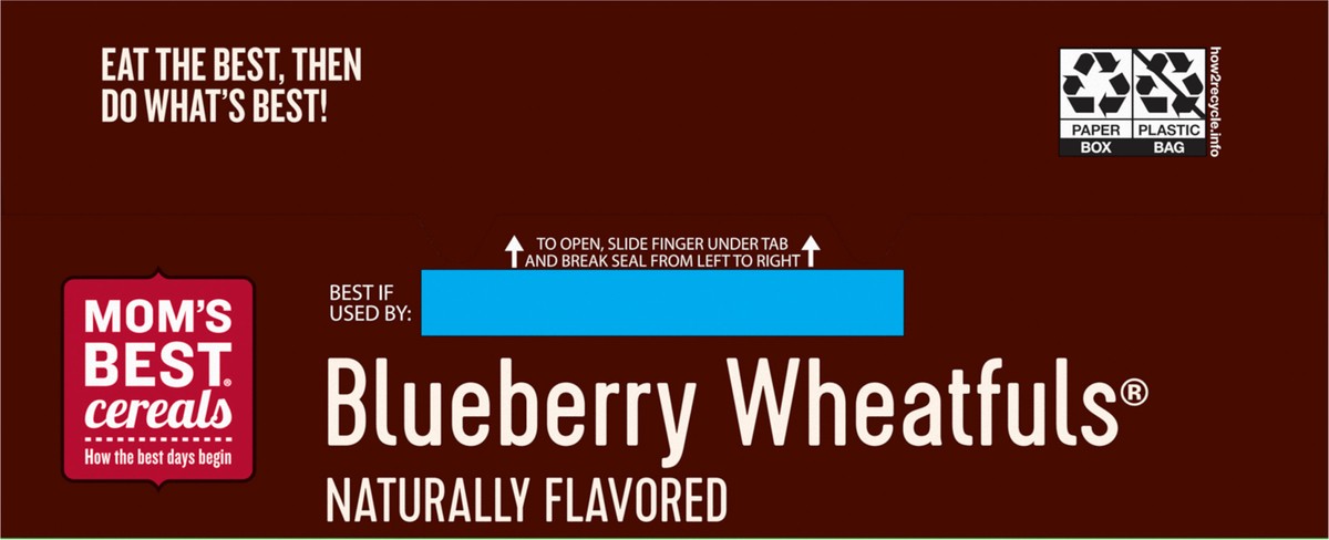 slide 7 of 9, MOM's Best Cereals Mom's Best Blueberry Wheatfuls Shredded Wheat Cereal, 22 OZ Box, 22 oz