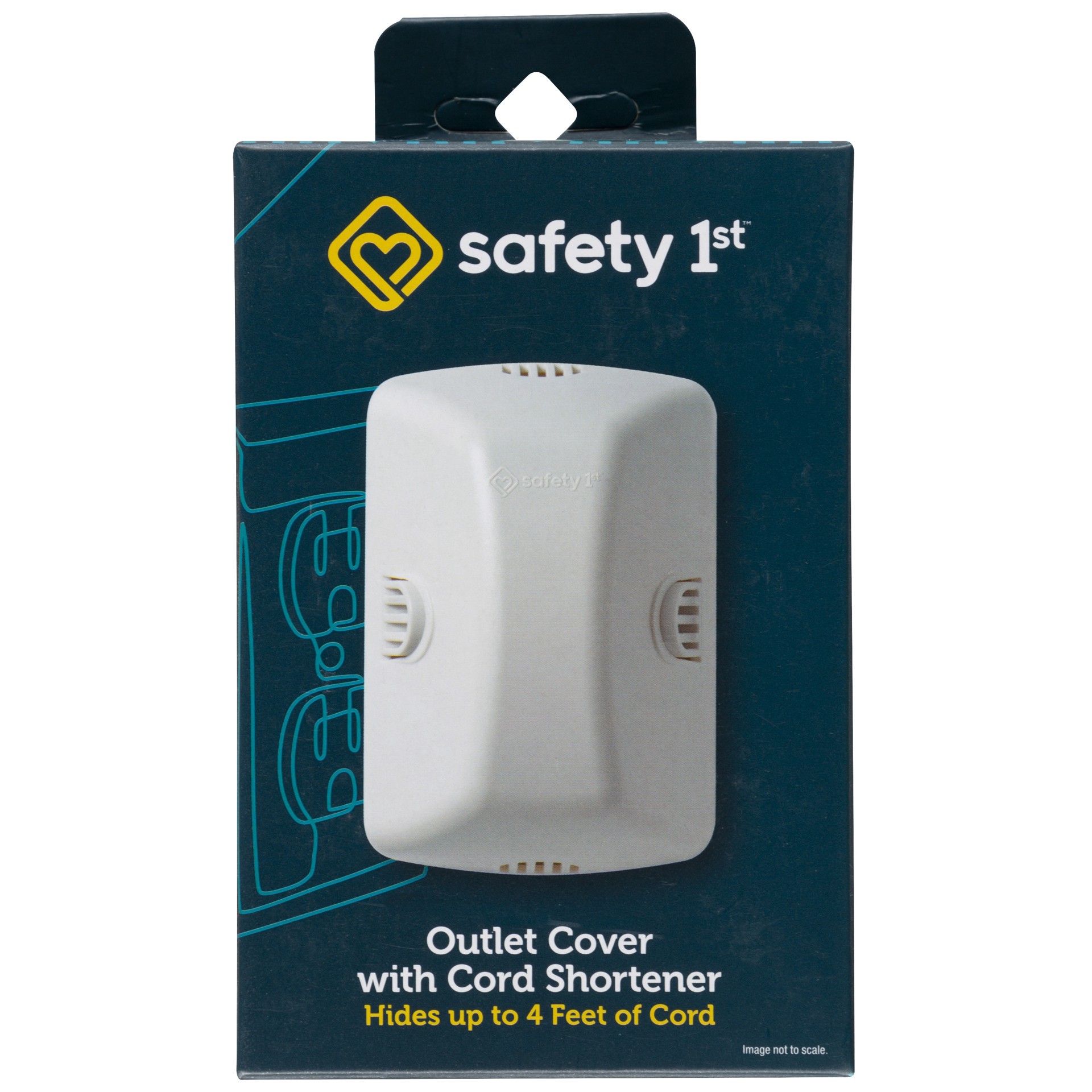 slide 7 of 8, Safety 1st Outlet Cover with Cord Shortener, 1 ct