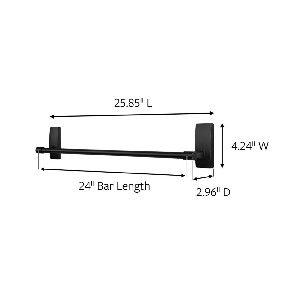 slide 12 of 17, 3M Command Bath Towel Bar Matte Black, 1 ct
