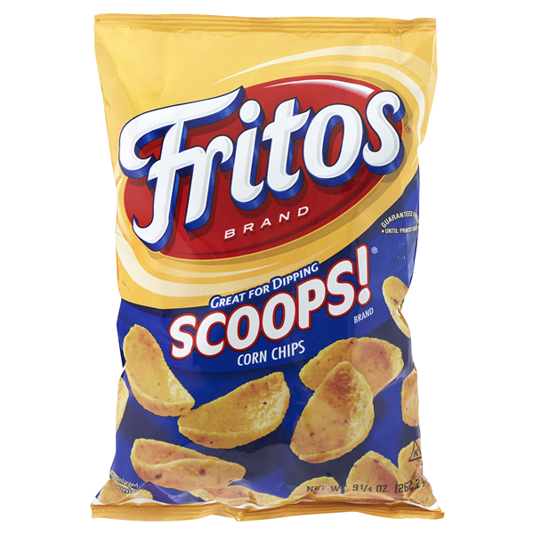 slide 1 of 1, Fritos Corn Chips Scoops, 10.5 oz